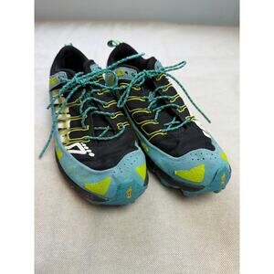 Inov-8 Oroc 280 M 5.5 W 7 Blue Green Cleats Studded Winter Run Ice Trail Running